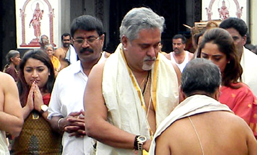 Vijay Mallya in Kollur